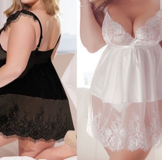 lace bottom chemise (+colors)