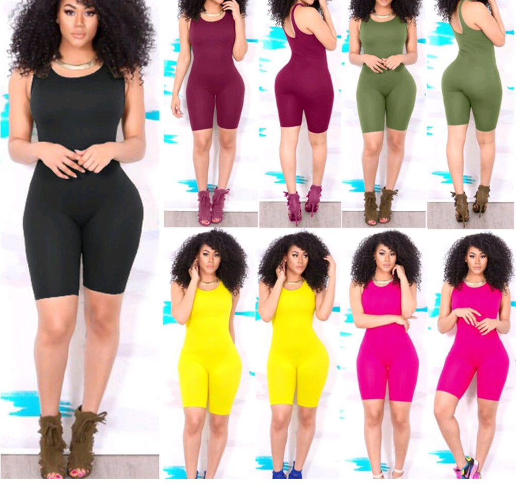 Tank bodycon romper